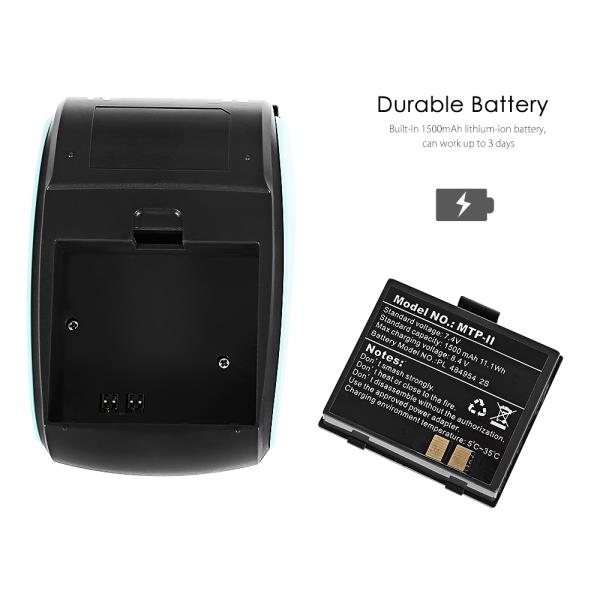 PT-210 58mm Mini Printers Bluetooth Thermal Printer Portable Wireless Receipt Printing Machine Windows for Android IOS
