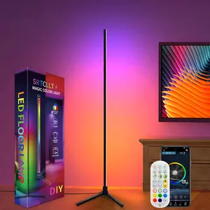 Modern Design Led Floor Lamp Smart and Minimalist for Living Room Sound Activated