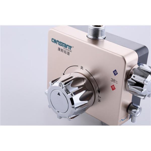Gold Bath Thermostatic Mixing Valve Copper Configuration Anti - Scalding