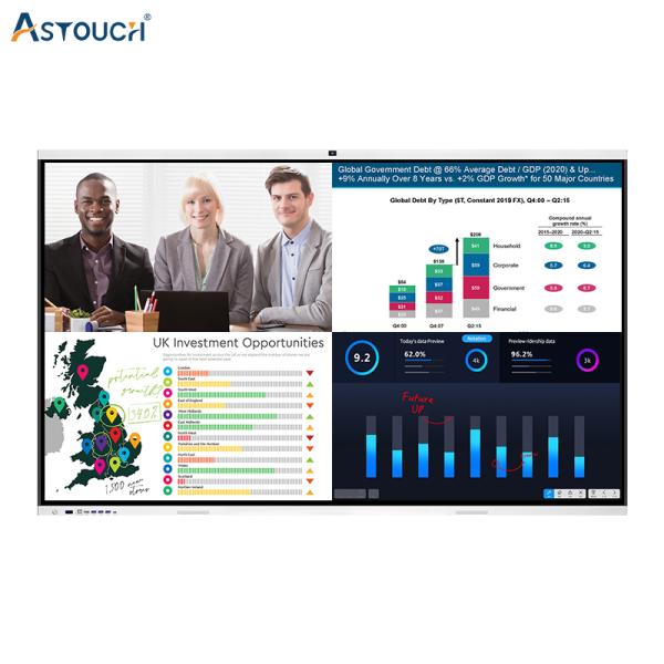 Conference Smart Interactive Whiteboard HDMI Multi Touch Whiteboard 110 Inch