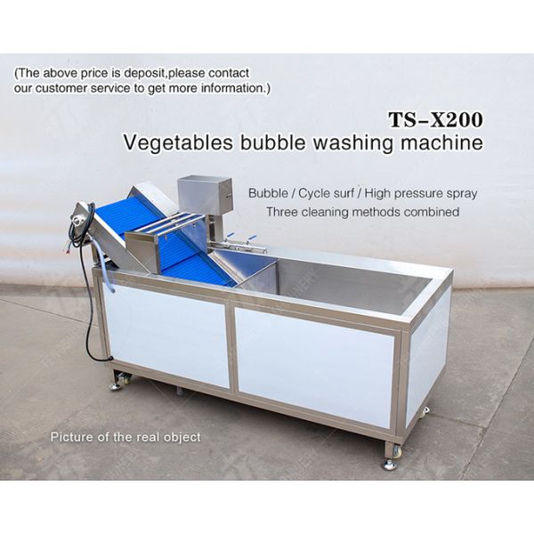 2.6KW Impurity Filter Fruit And Vegetable Washing Machine Citrus Apple