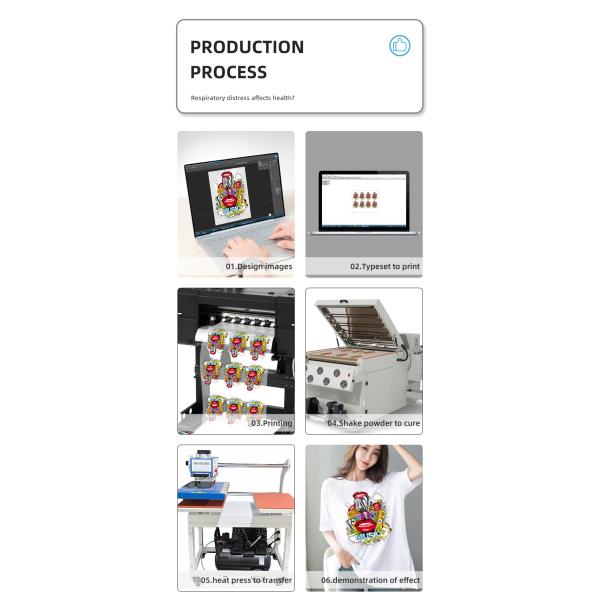 Durable Design A1 DTF Printer with 4 Head Digital Printing Machine Inkjet Printer 60cm