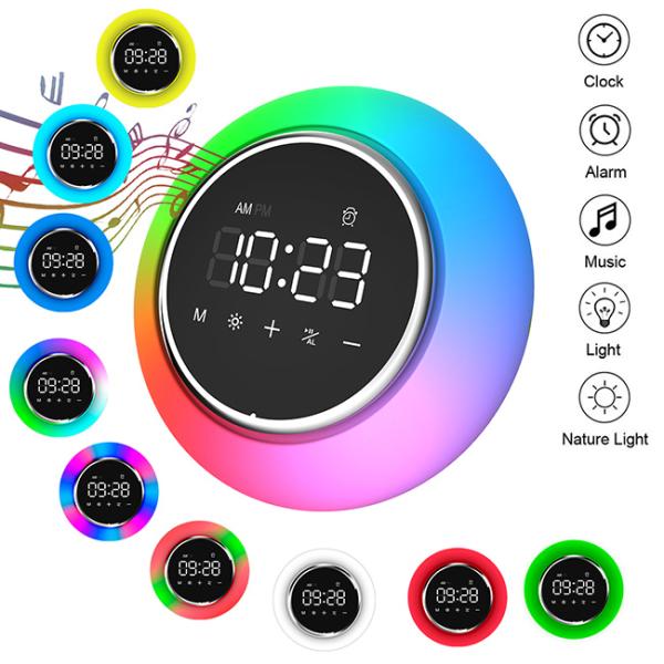 Waterproof Wireless Bluetooth Alarm Clock With Speaker / USB Charger 4Ω 5W