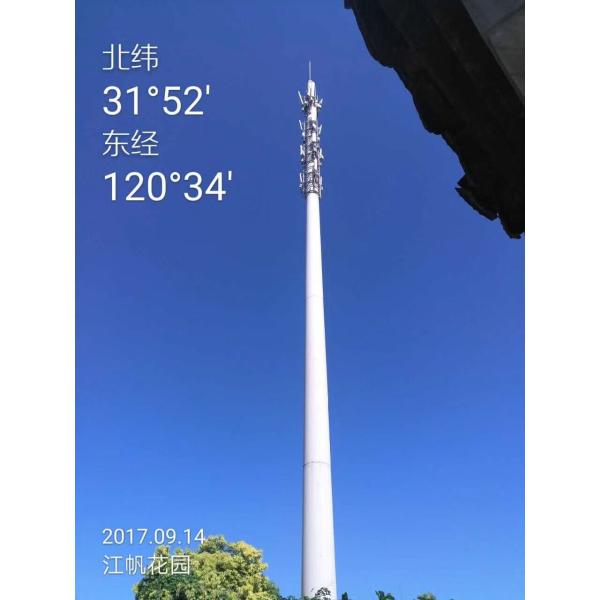 Polygonal HDG Telecommunication Towers With Short Construction Cycle For Broadcasting