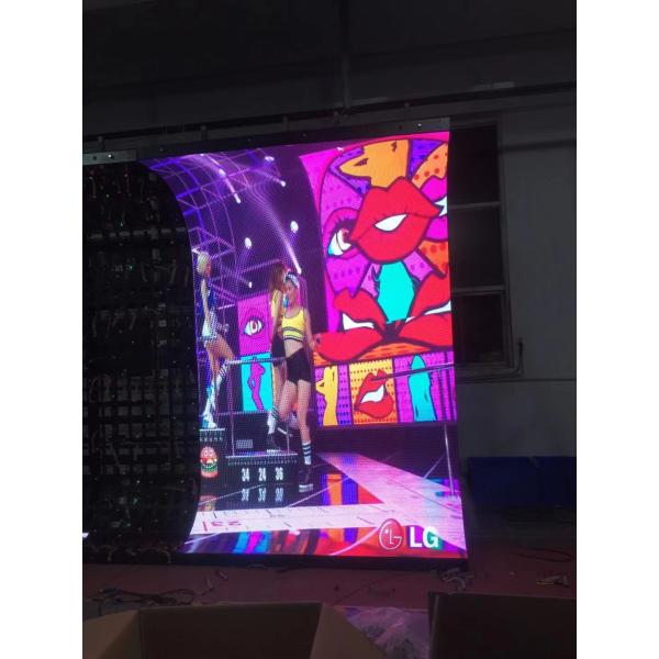P4 Indoor 256*128 Curve Shaped Modules Flexible Led Display Screens