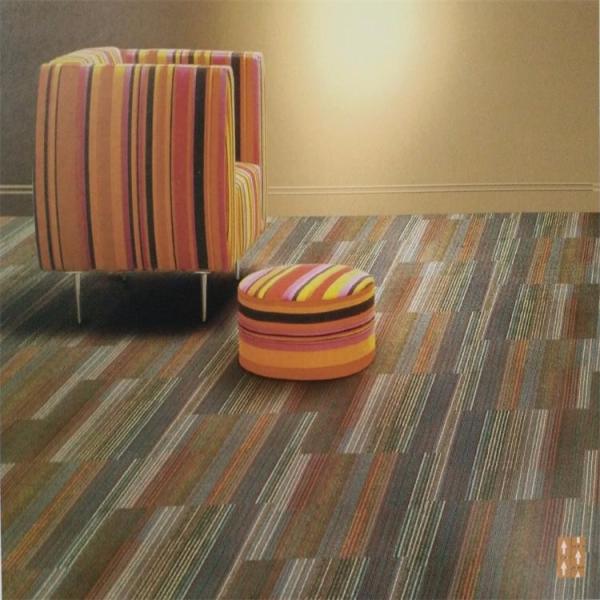 Tufted multi level loop 65%unicolor 35%invista nylon 6 carpet tile