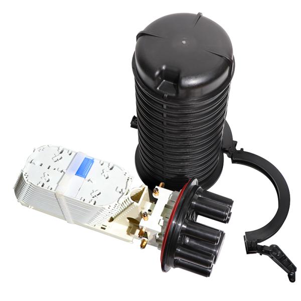 IP68 Fiber Optic Splice Closure , Joint Closure 144 Core With Vertical Dome Type