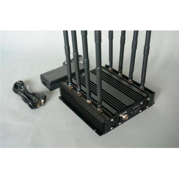 GSM CDMA Phs WiFi & Cellular 4G Wimax Signal Jammer 8 bands