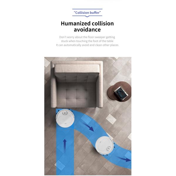 1000PA Vacuum Sweeping And Mopping Robot Intelligent Home Appliances