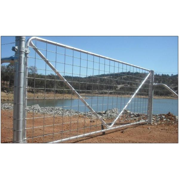 2400M X 1170MM 1 vertical tube10ft 12ft 14ft galvanized 25 NB N Stay Farm Gate Fence for Australia