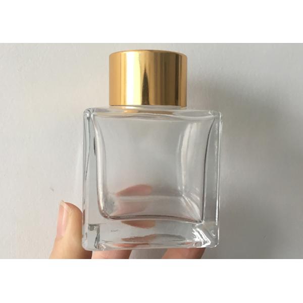 50ml Square Shape Glass Diffuser Packaging Bottle With Sitcks For Cosmetic