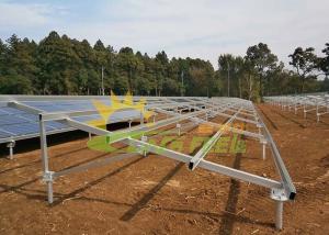 Quality Flat Rooftops Solar Panel Racking System With Professional Structure for sale