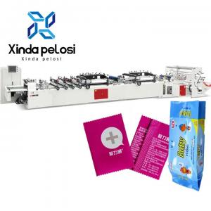 Quality 100pcs/Min Three Side Sealing Spout Pouch Making Machine For Lap Seal Pouches for sale