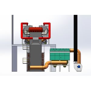 PLC Control Double Carbonization Furnace High Temperature 400-600C
