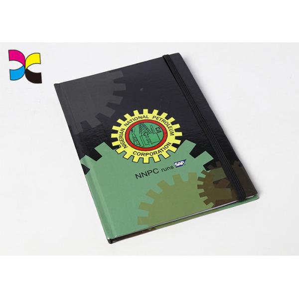 Fancy Decorative Traveler 's Recycle Art Custom Printed Notebooks With Clip CMYK Color