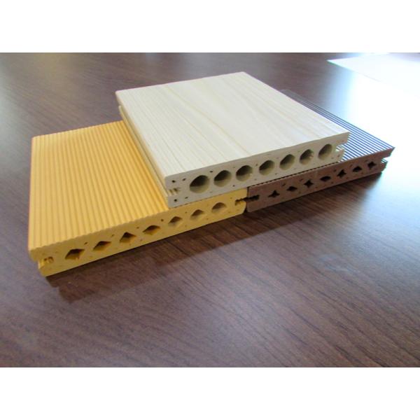 Solid Hollow WPC Composite Decking Skidproof Plastic Floors
