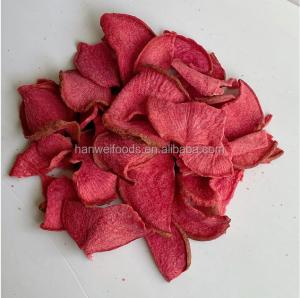 China OU Dried Fruits Vegetables Radish Slices Dried Red Turnip Chips on sale