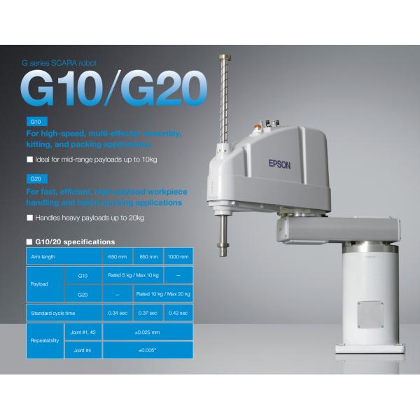 G10 - 854s G10 Epson Scara Robot Arm For High Speed Multi Effector Assembly Kitting