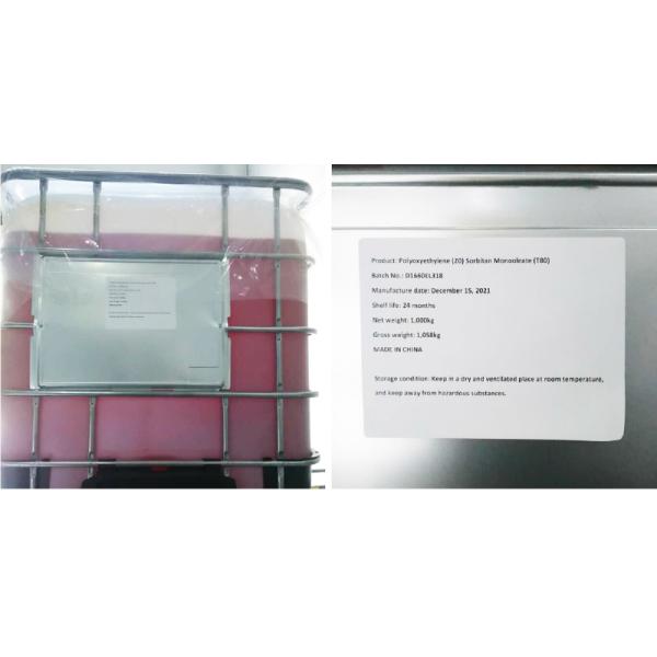 Tween 60 Polysorbate 60 Polyoxyethylene (20) Sorbitan Monolaurate Industry Grade Cosmetic Grade Manufacturer