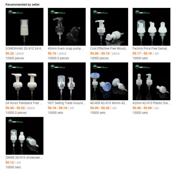 39mm Foam Soap Pump Cosmetic Shampoo Dispenser ISO9001