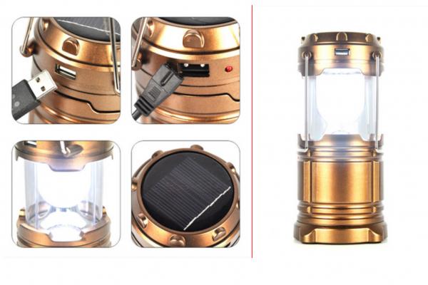 Buy Solar Panel rechargeable led camping lantern Portable Light Camping ABS Shell at wholesale prices