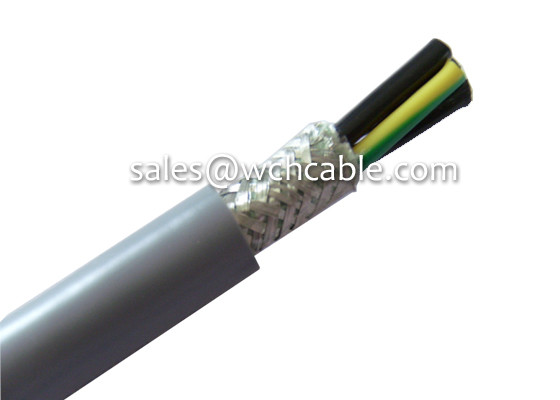 UL20567 Braided Shield Multicore Fire Retardant Polyurethane PUR Cable 60C 30V