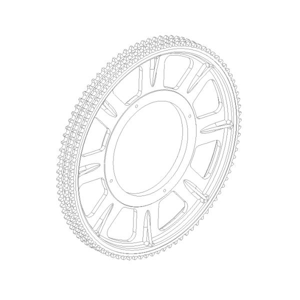Type 20B Triplex 27 Tooth Escalator Sprocket Silent Chain Sprocket