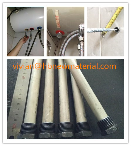Water Heater Magnesium Anode Rods , Mg Alloy Sacrificial Anode AZ63 Casting