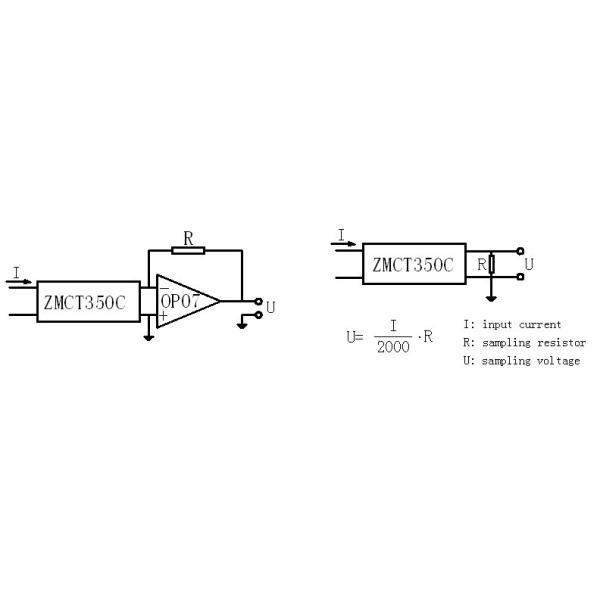 Epoxy Encapsulation Zero Sequence Current Transformer Output Leads Installation 2.5mA