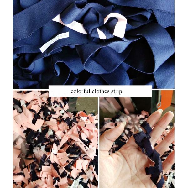 Waste Clothes Shredding Textile Processing Machine For Cutting Rag Cloth