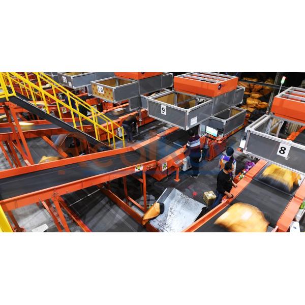 Strong Load Capacity Warehouse Conveyor Systems Flexible Design Modular Structure