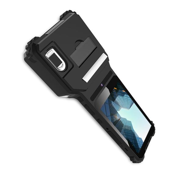 FAP10 Mobile Biometric Device 4G Bluetooth Fingerprint Tablet Barcode Scanner Thermal Printer