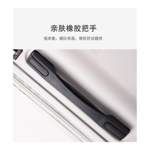 Front-Opening Multi-Functional Luggage New Pull-Along Suitcase with Multi-Directional Wheels Combination Lock Travel Case Leather Suitcase for Men and
