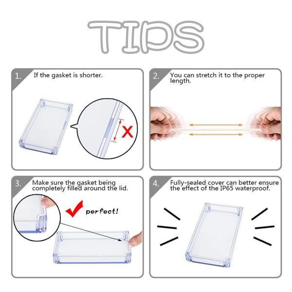 0.48 Kg Universal Plastic Junction Box Hole Drilling Long Lifetime Easy Maintain