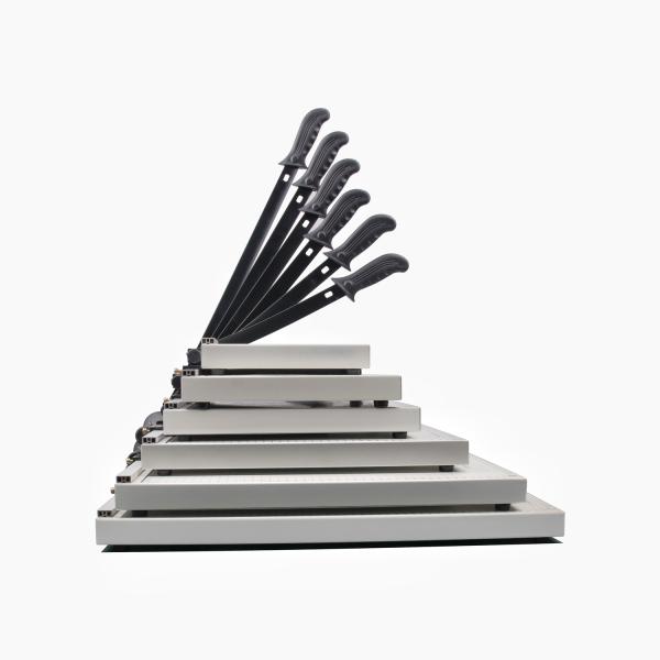 Portable Paper Cutter Manual Hand Guillotine for Office Paper Trimmer in White Color