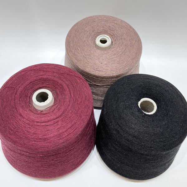 Crystal Core Spun Yarn 2/48NM Viscose Nylon 100 Colors