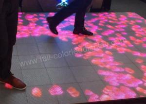 Quality DJ Disco LED Stage Floor Display P4.81 1R1G1B Wide Viewing Angle With Sensing Chips for sale