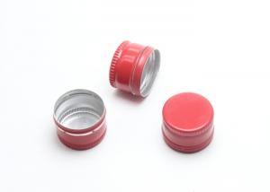 Quality 20mm Red Screw Aluminum Ropp Caps With PE Gasket GMP CE Certificated for sale