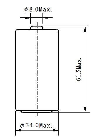 ER34615M Lithium Battery 3.6V 13.0Ah Lithium Primary Battery Size D Batteires 13000mah With Connector