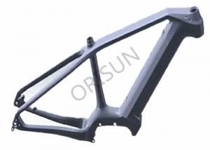 China Full Carbon Custom Bicycle Frames , Mid Drive Carbon Fibre Cycle Frames on sale