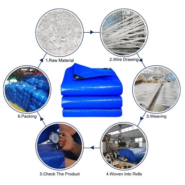 Waterproof PE Tarpaulin Fabric