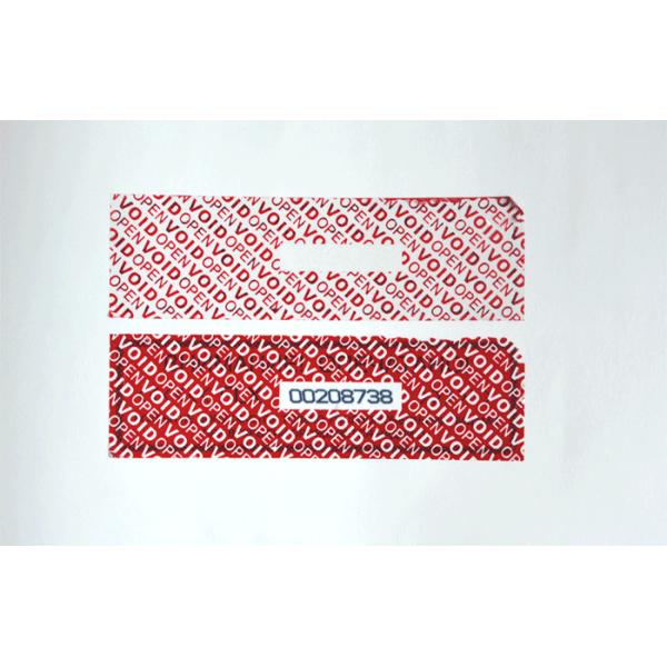 Conventional Packaging Tamper Seal Tape With OPENVOID Hidden Message