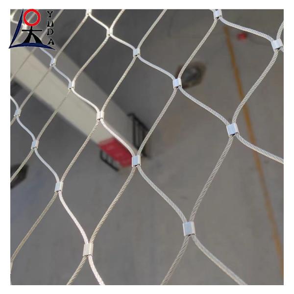 Zoo Stainless Steel Wire Rope Mesh For Security Protection Cable Fence Customers' Requirement Length