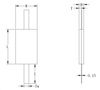100 Ohm 250 Watt BeO AlN Al2O3 Leaded Resistors 9.5*9.5mm