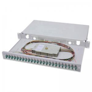 Quality Rack Mount Splicing Termination Box FTTH 24-48C SC FC ST LC ODF 48C for sale