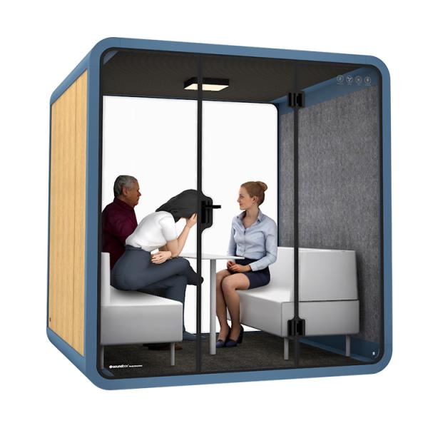 Medium Size Soundproof Meeting Booth High Durability For Workspaces