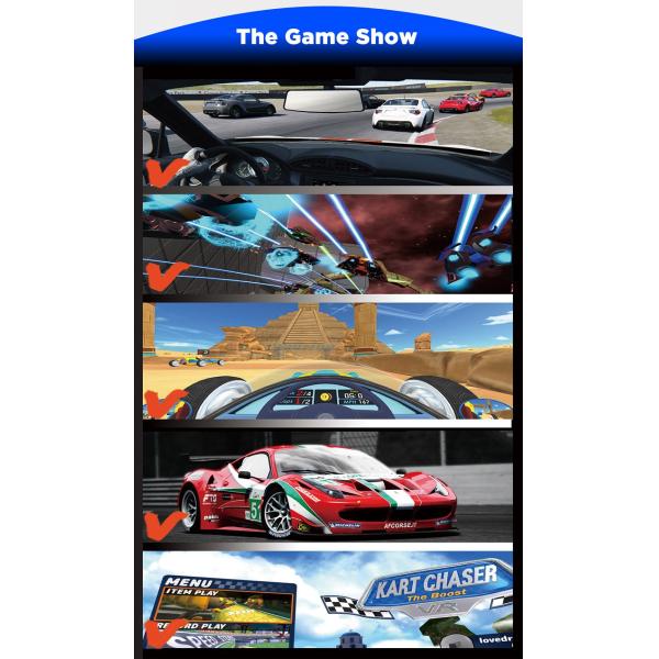 65 Inch Screen Flying Car Driving Simulator With Dynamic Platform