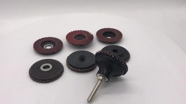 Buy 5 Inch Diamond Mini Flap Disc TR  TP Connected , 40 Grit Die Grinder Flap Disc at wholesale prices