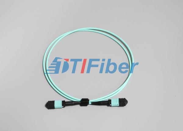Buy OM3 / OM4 Male Type MTP / MPO Fiber Optic Patch Cord with 3.0mm Fiber Cable at wholesale prices