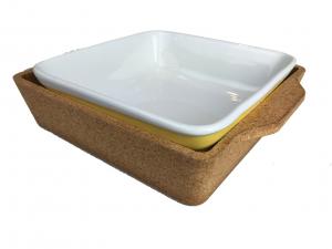 Quality Ceramic Lasagna Dish with cork base for sale
